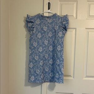 SHEIN Blue Floral Dress